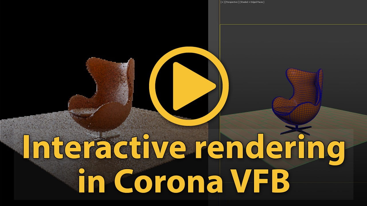 Corona Renderer R TIPS#155: Hướng dẫn bật chế độ render interactive của Corona Renderer ...
